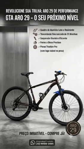 Bicicleta no melhor preço e equipamento incluso 