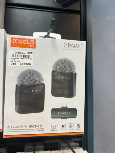 Microfone de Lapela Tipo-C 