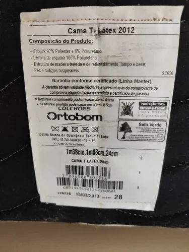Venda de base Ortobom - Cama de Casal Padrão 