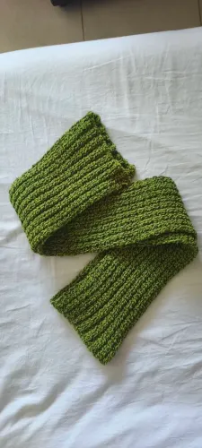 Cachecol Artesanal Verde Bandeira