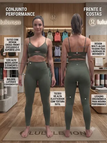 Conjunto Lululemon Academia