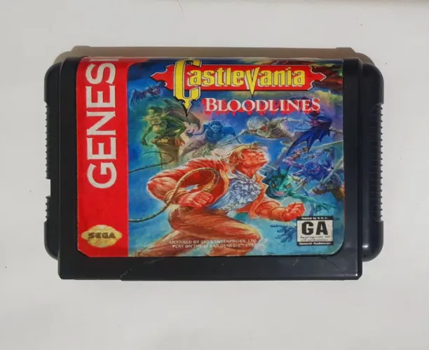 CASTLEVANIA BLOODLINES PARA MEGA DRIVE E SEGA GENESIS CARTUCHO NOVINHO ZERADO RARIDADE