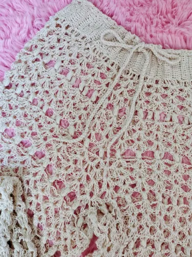 Calça de croche