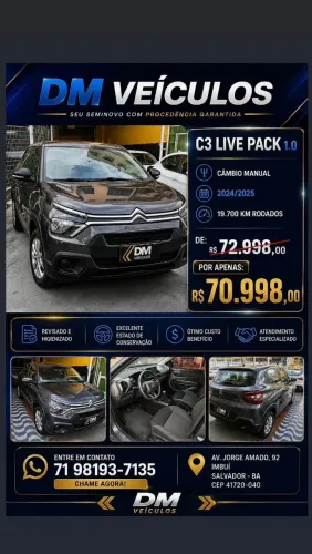 Citroen C3 Live Pack 1.0 Flex 6V 5P Mec. 2025