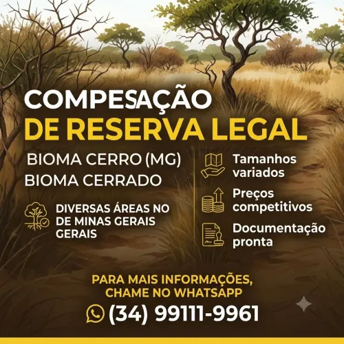 ÁREAS PARA COMPENSAÇÃO FLORESTAL BIOMA CERRADO MG