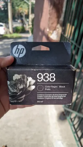 Cartucho de tinta preto HP original 938