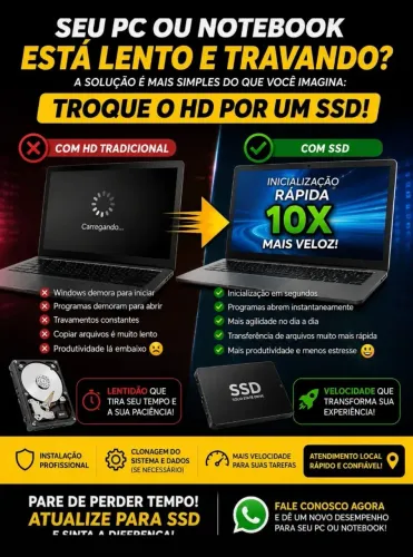 Instalação de SSD