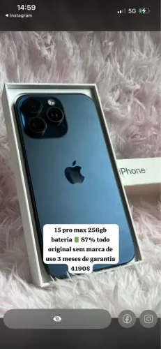 15 pro max todo original semi novo