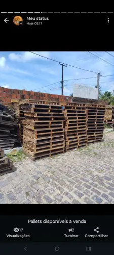 Pallets disponíveis a venda e aluguel