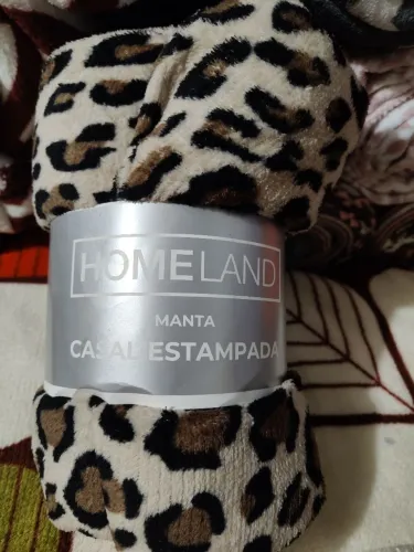 Manta de casal estampada