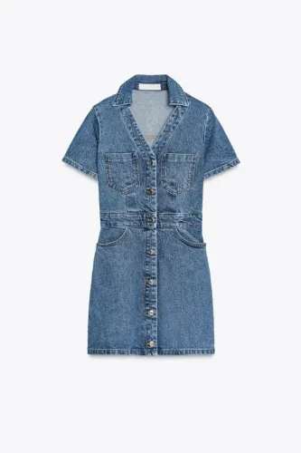 Vestido Jeans Zara XL (40-42)