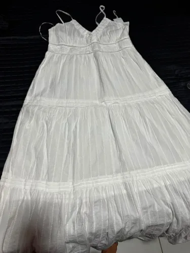 Vestido longo alcinha branco G