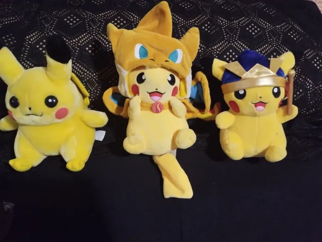 Pelúcias Pikachus Colecionáveis.
