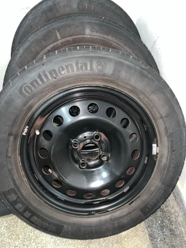 4 Rodas aro 15 aço + 4 pneus 