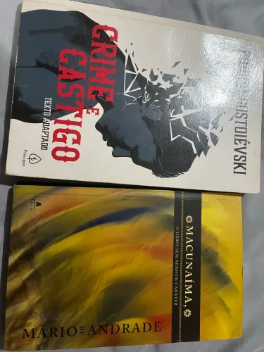 Livros - crime e castigo | Macunaíma
