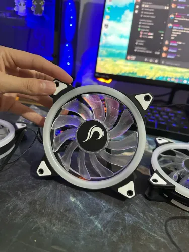 Kit 3 Fans Rise Mode Smart RGB