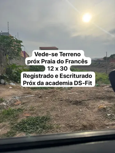 Vendo terreno em Marechal/ praia do francês