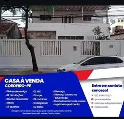 Casa à venda, CORDEIRO, Recife, PE