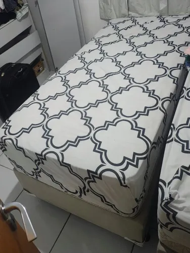 Cama e Colchão Topázio Laca - Solteirão