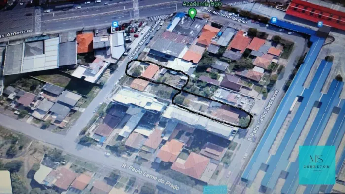 Dois Terrenos à Venda no Centro De São José Dos Pinhais Com um total de 1044 m² por R$ 2.2