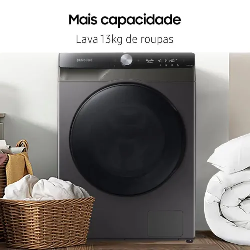 LAVA E SECA SAMSUNG 11kg WD11T Nova Com nota fiscal Ecobubble Wi-Fi Motor Inverter