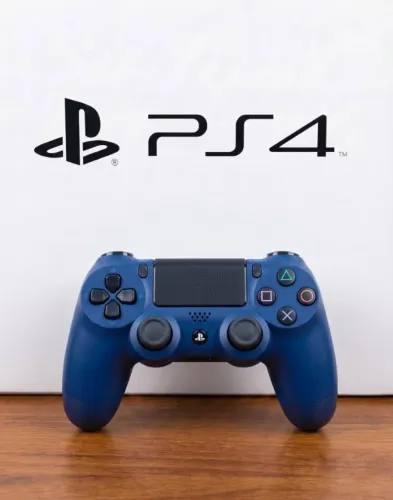 Controle PS4 Playstation 4 Original (Semi Novo) Versão Azul Compatível Com PC