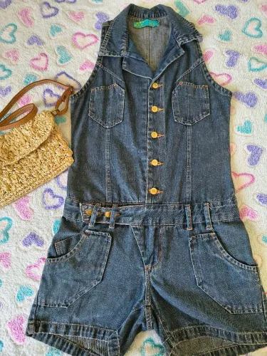 Macaquinho jeans