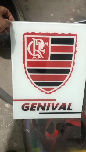 PLACAS DE DECORAÇÃO COM A LOGO DO SEU TIME DO CORAÇÃO