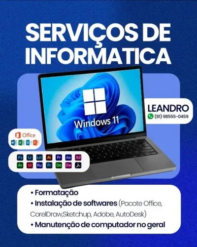 Formatação e Instalação de Programas para Computador
