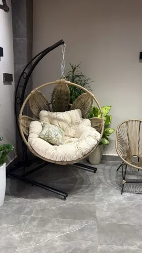Balanço em corda nautica com suporte