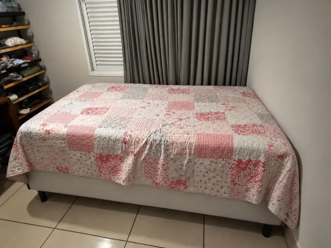 colchão casal com base e colchão ortobom usado