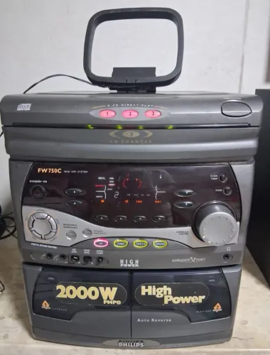 Mini Sustem Philips Fw750 com karaoke