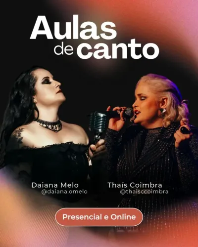 Aulas de canto online e presencial 