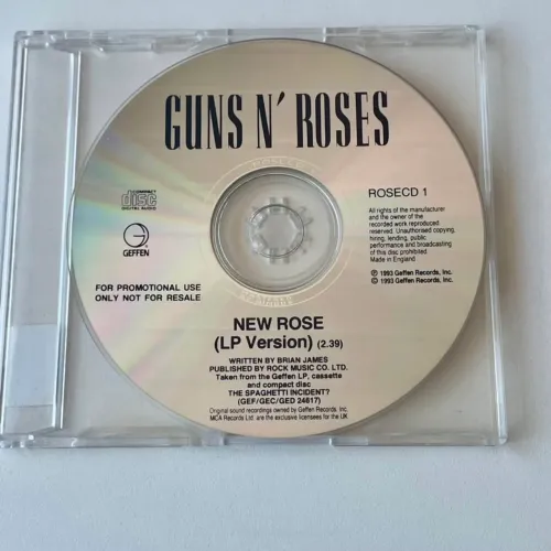 Guns N' Roses New Rose Cd Single Promo Importado Inglaterra