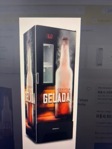 Cervejeira Visa Cooler Com Visor 497l Vn50af Metalfrio