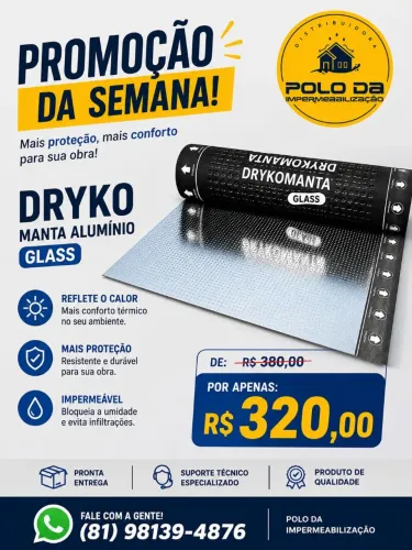 Drykomanta alumínio glass 3mm
