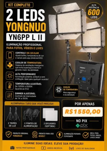 KIT LED YONGNUO YN600L II 