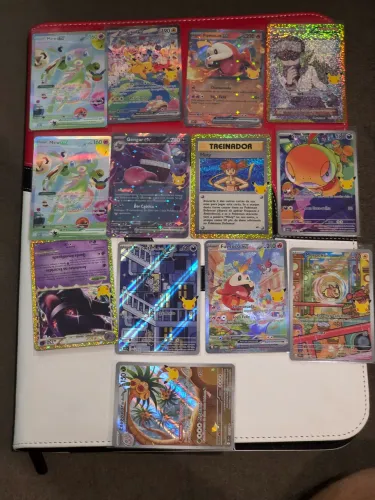 13 cartas raras e ultra raras pokemon 30 anos