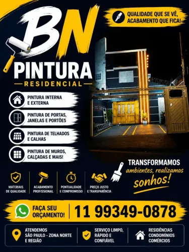 Pintura residencial e comercial