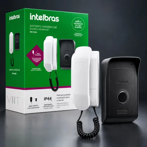 Porteiro Eletrônico Intelbras IPR 1010 Residencial - Kit Completo