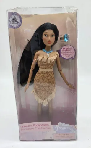 BONECA BARBIE POCAHONTAS DISNEY STORE NOVA COM ANEL
