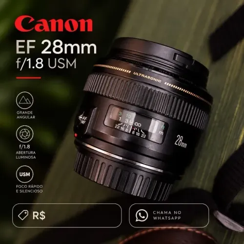 Lente Canon EF 28mm f/1.8 USM - Grande Angular