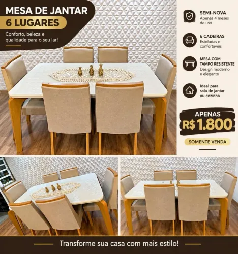 Mesa de jantar.