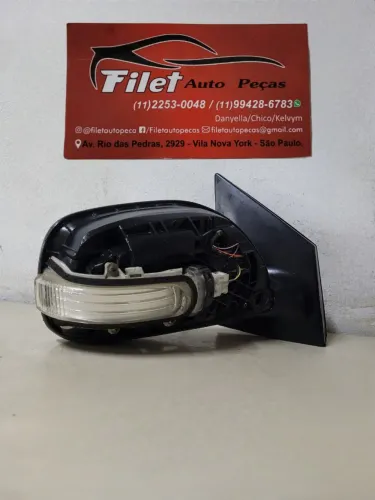Retrovisor direito Corolla Retrátil 2008 a 2012 (sem capa)
