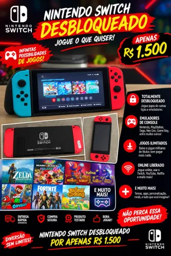 Nintendo Swicth Desbloqueado