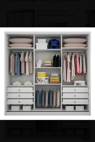 Guarda roupa casal novo 