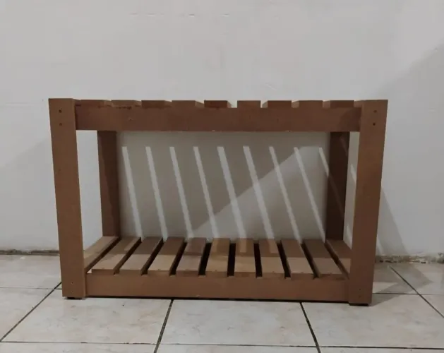 Banco multiuso em MDF cru 