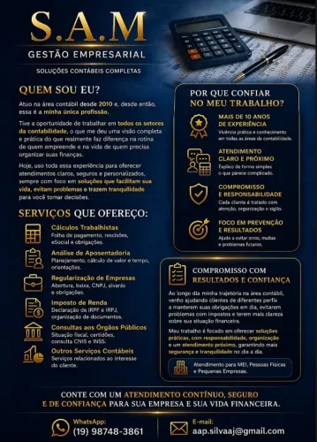 Serviços de Contabilidade no precinho