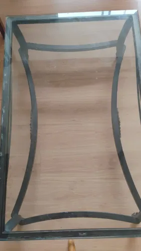 MESA DE CENTRO EM FERRO PATINADO