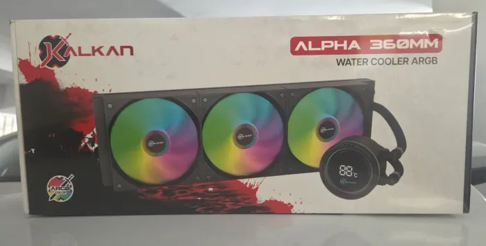 Water Cooler Kalkan Alpha 360mm ARGB Tela Digital Amd/intel Preto Klk00048 [LACRADO]